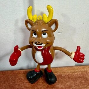 1990 Fun World Reindeer Christmas Ornament Decoration